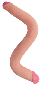 Двусторонний фаллоимитатор FLEX&FIX - 46 см. (Цвет: телесный)