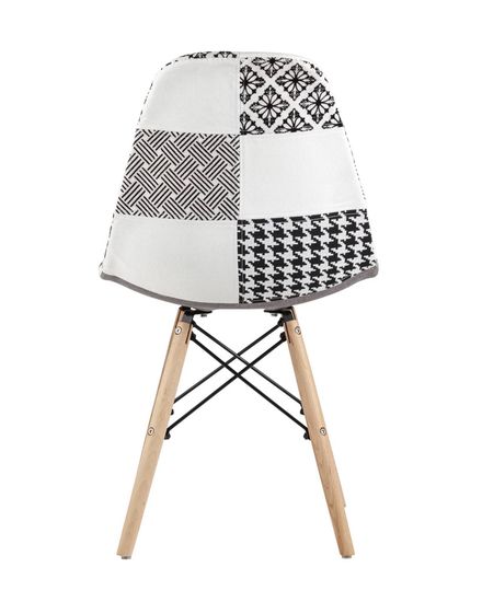 Стул DSW пэчворк черно-белый