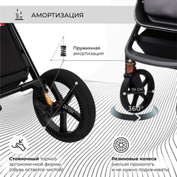 Детская коляска Sweet Baby Elegante 2 в 1 SBL Chrome Black