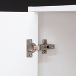 Шкаф для одежды, 117х55х175, Марм, распашной, в прихожую, со штангой и полкой, серый, Dipriz