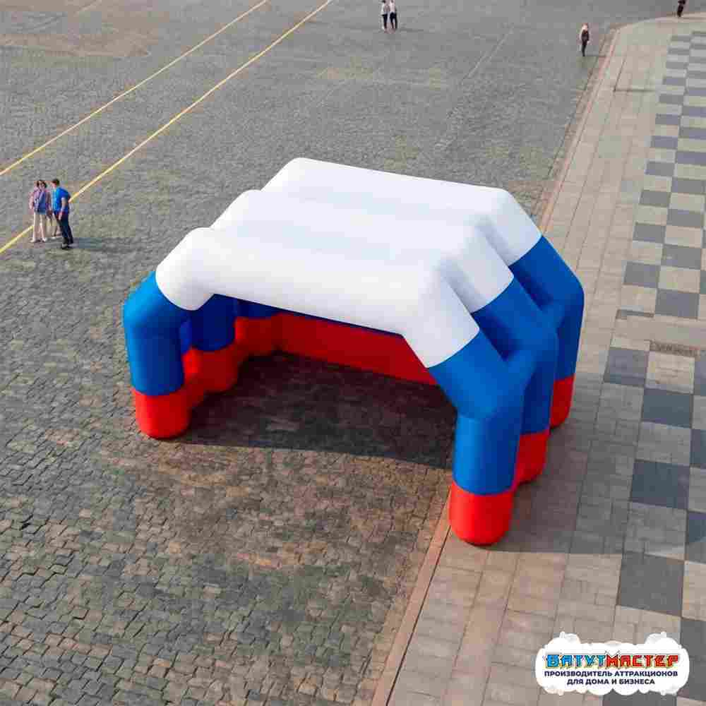 Надувная сцена для праздника «Русская душа», 5×3,5×3,5 м