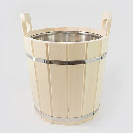 Запарник с нерж. вставкой, липа "Термо", 15 л