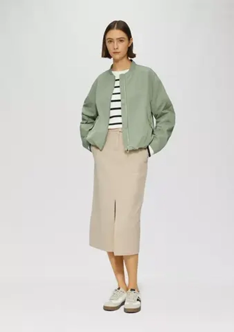 Джинсовая юбка-миди + пояс s.Oliver