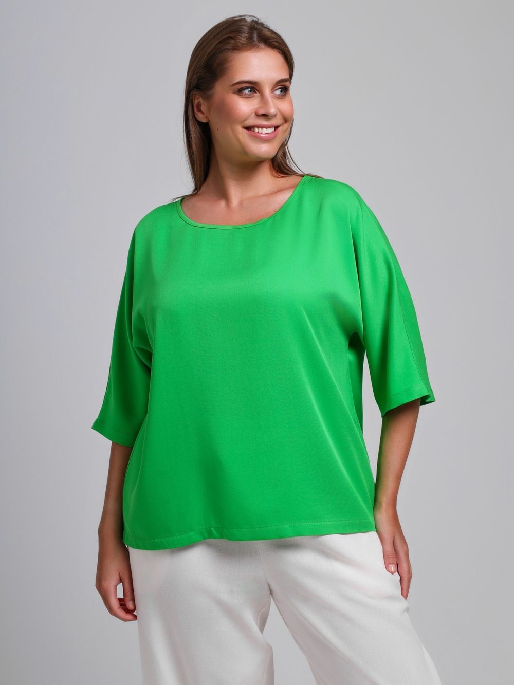 Блузка Летний драйв-2 Виотекс ЯРКО-ЗЕЛЁНЫЙ