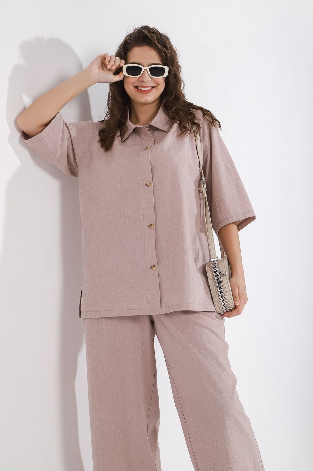 Блузка (рубашка) Тимьян-4 Виотекс БЕЖЕВЫЙ