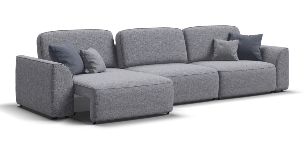 Диван Кинг Макс Рогожка Венто серый