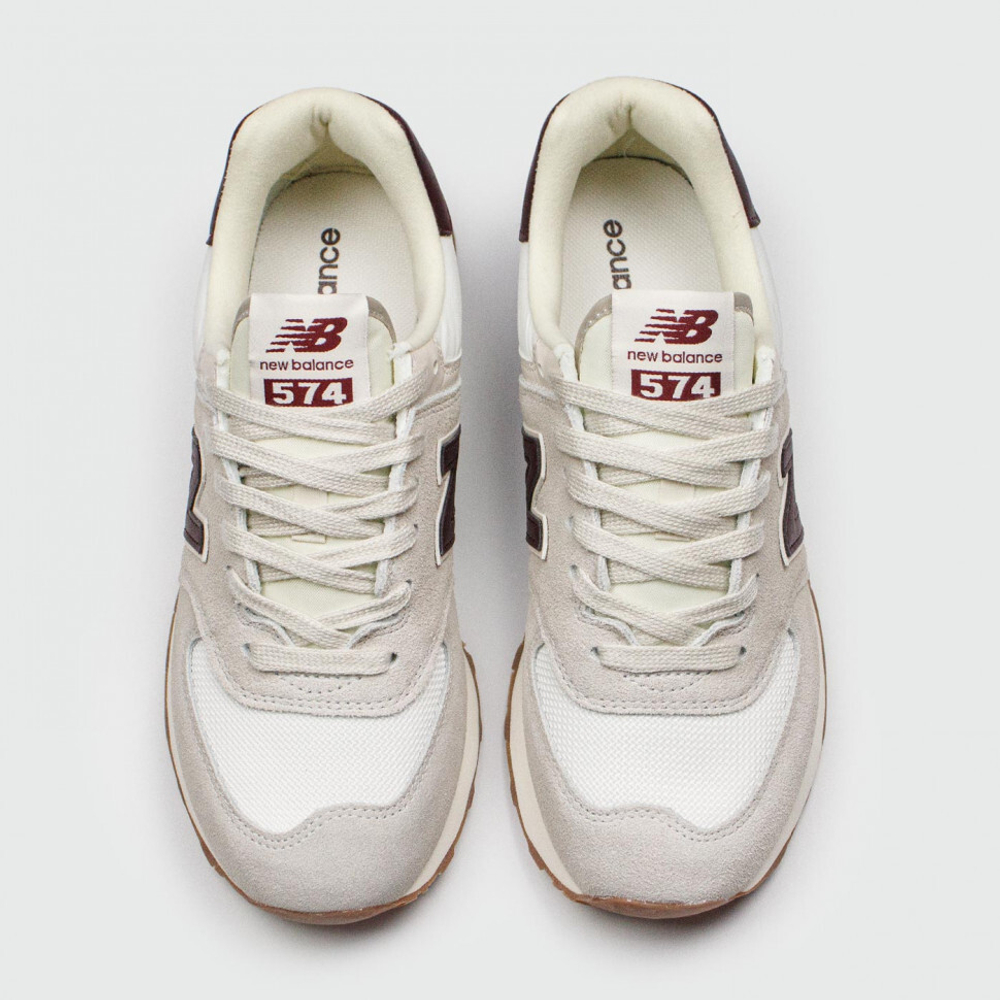 кроссовки New Balance 574 Beige White Wmns