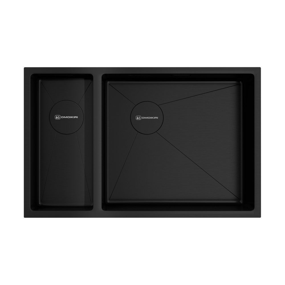 Мойка Omoikiri Taki 69-2-U/IF-R Side-GB нерж. сталь | Графит
