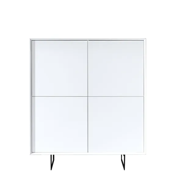 Буфет Sann, 110х125 см, белый лак