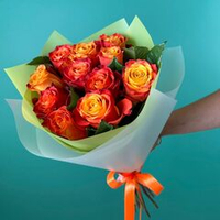 Букет цветов из 11 эквадорских роз Атомик