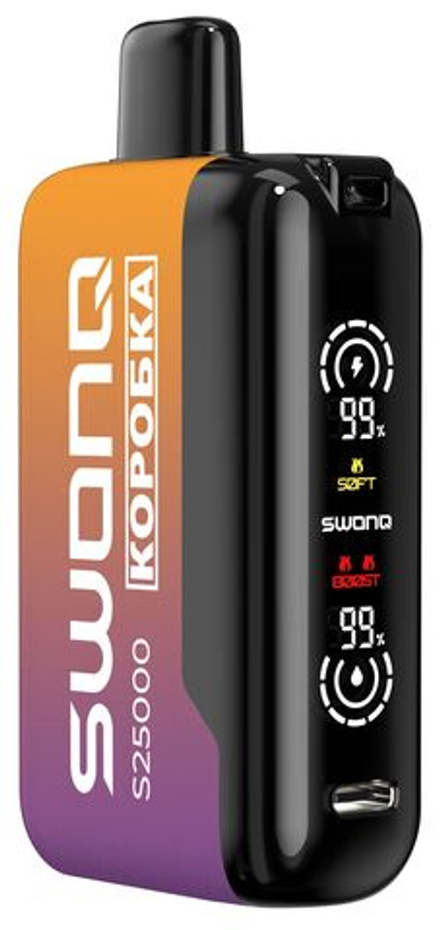 Swonq x Коробка S25000 Mango passion fruit - манго-маракуйя 25000 затяжек 20мг (2%)