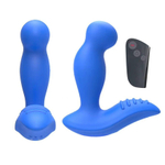 Синий вибромассажер простаты 3,5’’ Remote Control P-spot Massager - 12,5 см.