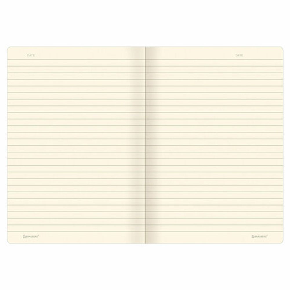 Тетрадь 60 л. в линию обложка гладкий кожзам, сшивка, B5 (179х250мм), БОРДОВЫЙ, BRAUBERG VIVA, 403904