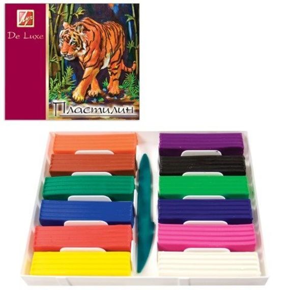 Plastilin Луч De Luxe məktəbli 12 rəng