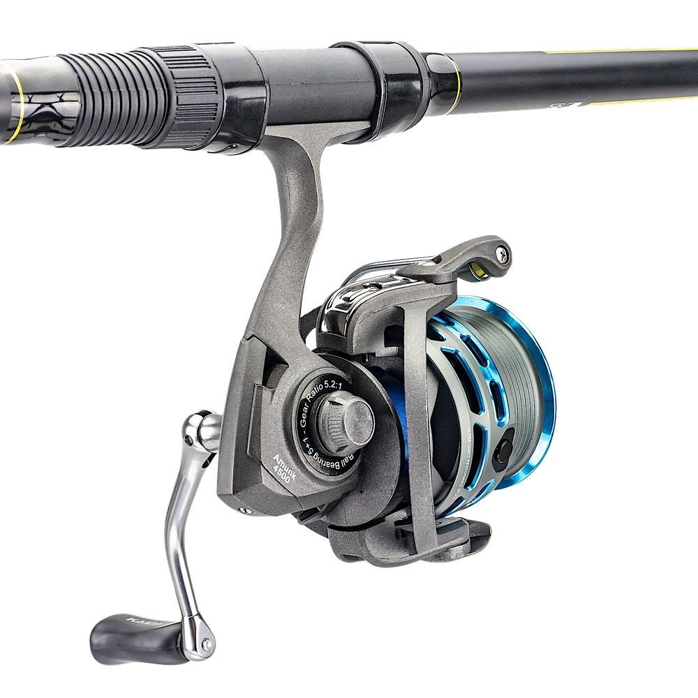Катушка Kaida Amunk 4500 фидерная bb5+1 (4.5:1) 0.25/0.30мм-140/100м Нагр.8.5кг 310г 98см/об