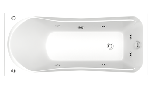 Гидромассажная ванна Bas Мальта 170х750