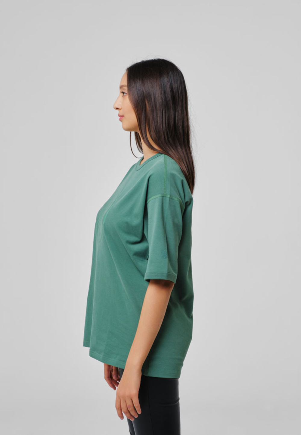 Футболка оверсайз Shanyraq OLIVE (ONLY ONLINE)