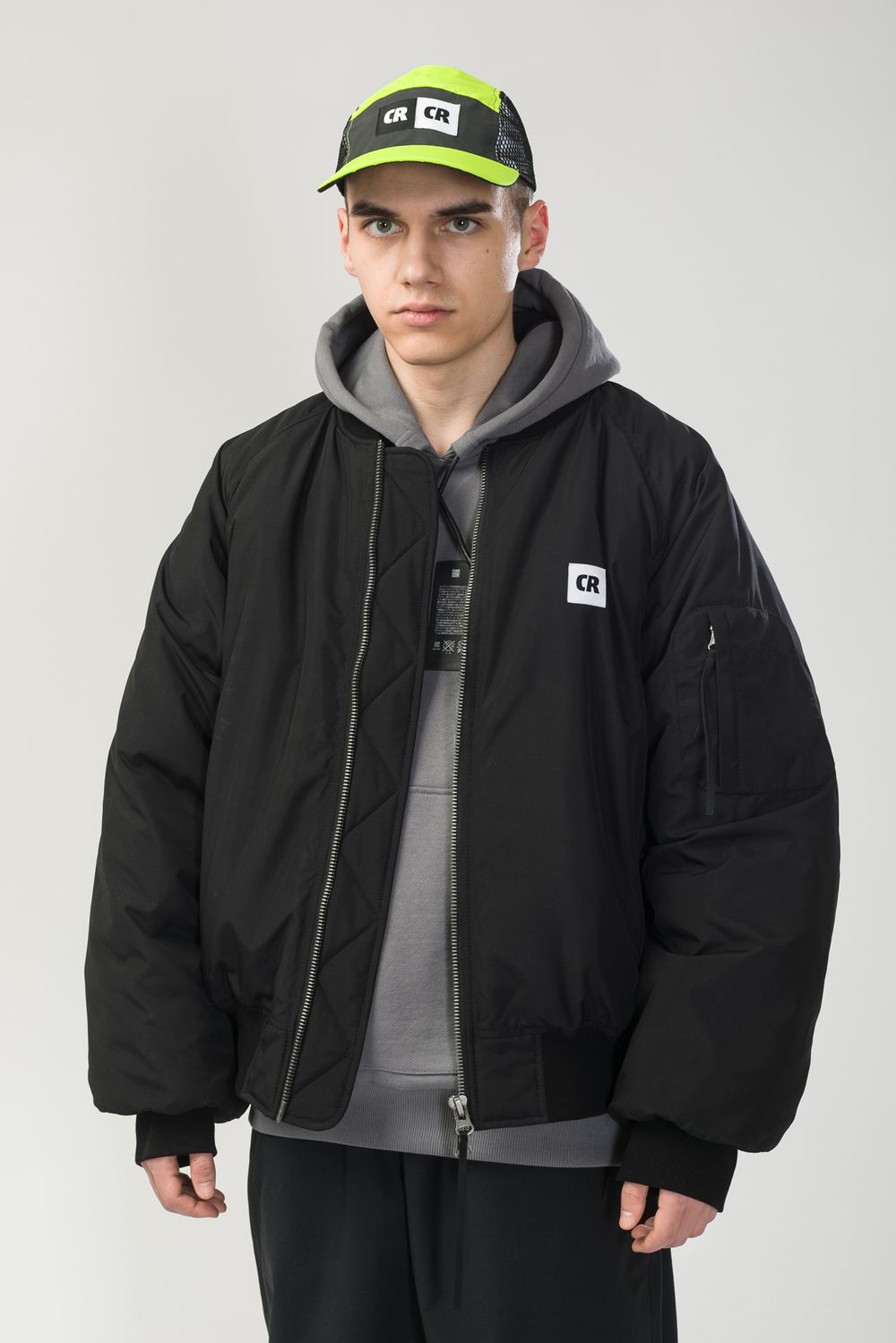 Бомбер CODERED Зимний Bomber Wide Черная