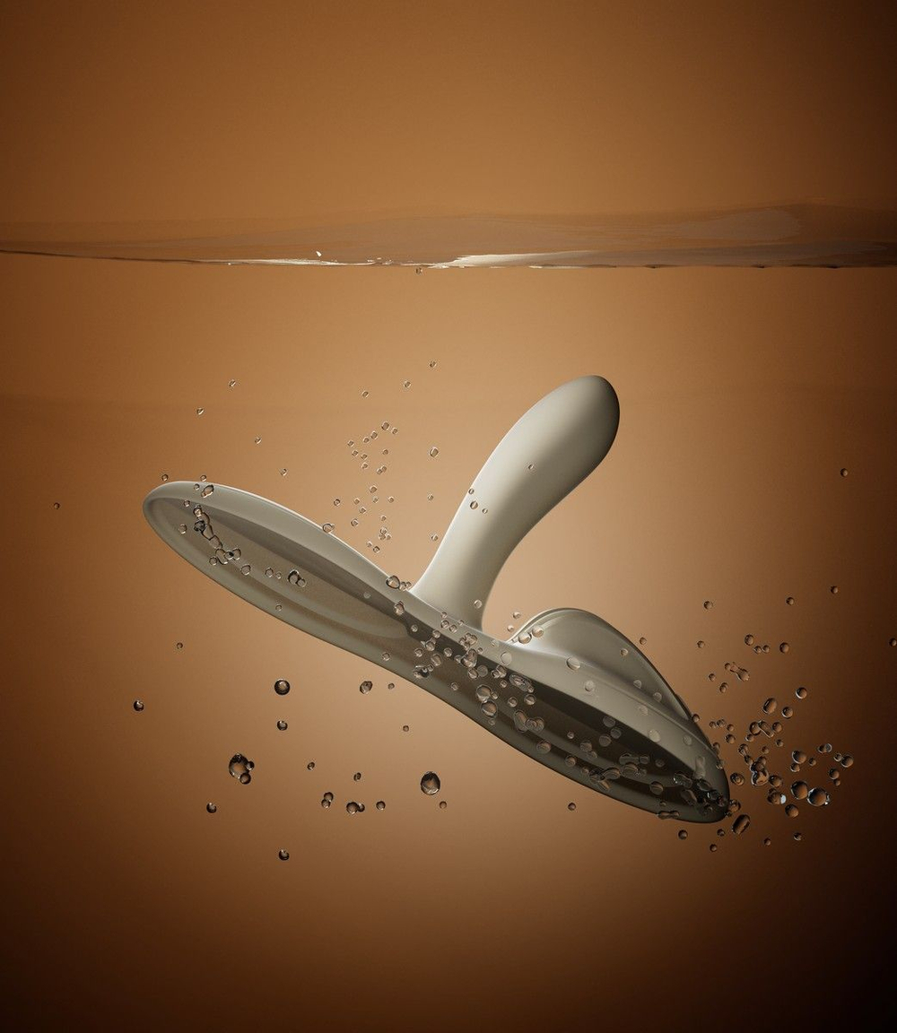 Белая виброподушка с функцией нагрева Flora (Цвет: белый)