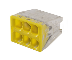 Клемма 2273-246 с пастой, 6 проводов 1,0-2,5 мм2 (5 шт.) 170193