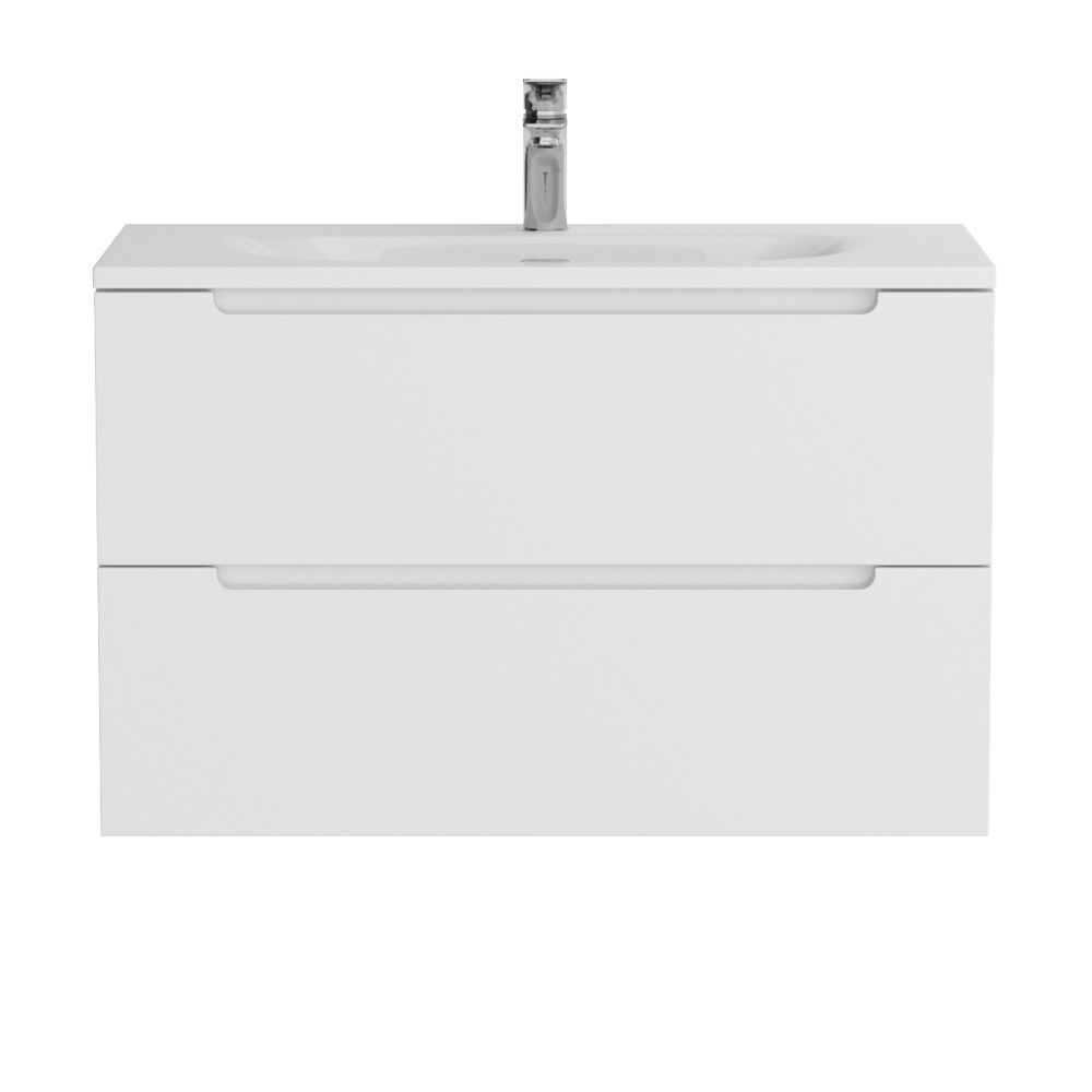 Тумба подвесная с раковиной ETNA39-800/390-2C-SO-BL-P+BB-8099-3-80