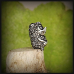 Темлячная бусина "Ежик" для ножей , мельхиор