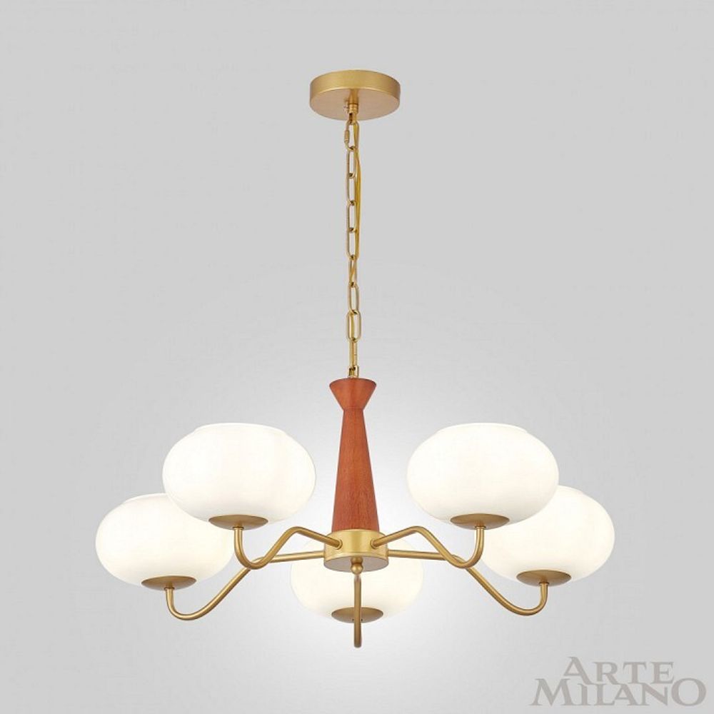 Подвесная люстра Arte Milano AM-Napoli 310166/D680/5 BS/WD
