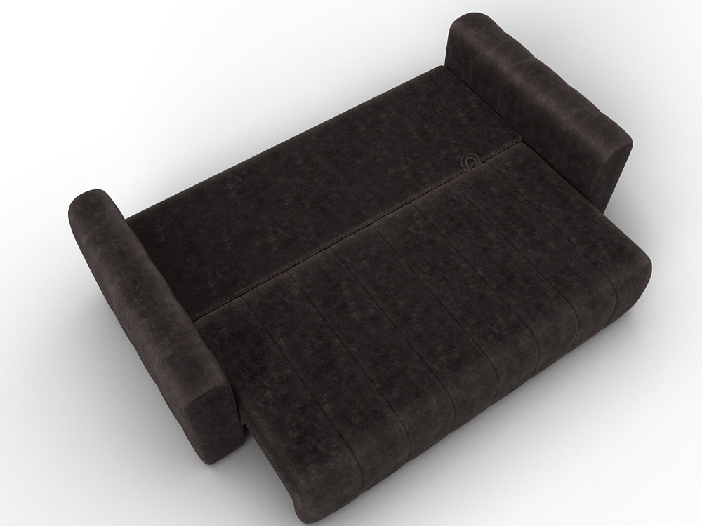 Диван прямой Лига-062 НПБ ВЕЛЮР BRUT 17 коричневый