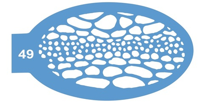 Трафарет для аквагрима 49 "Динозавр" 8*14