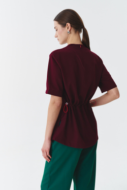 Топ медицинский женский Ньюлук, бордо