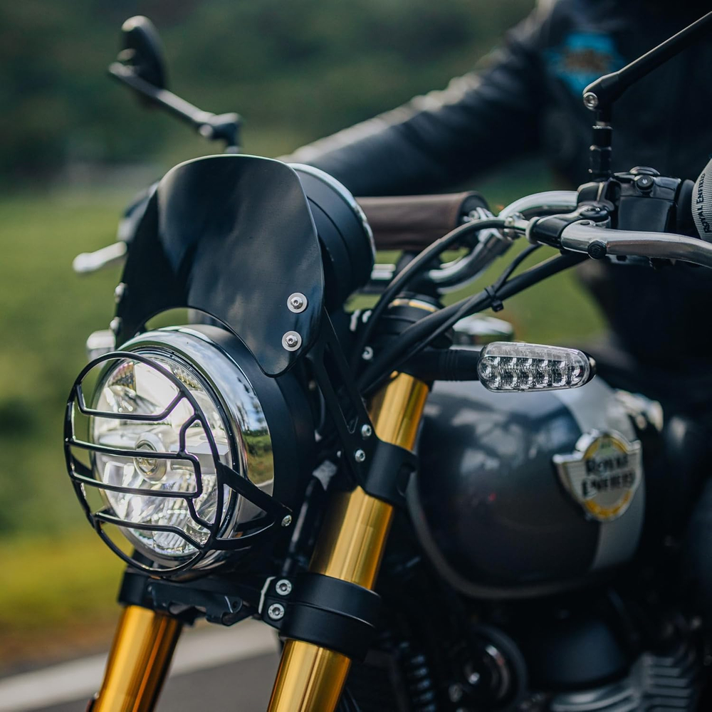 Стекло ветровое Royal Enfield, цвет - черный, арт. 1990530