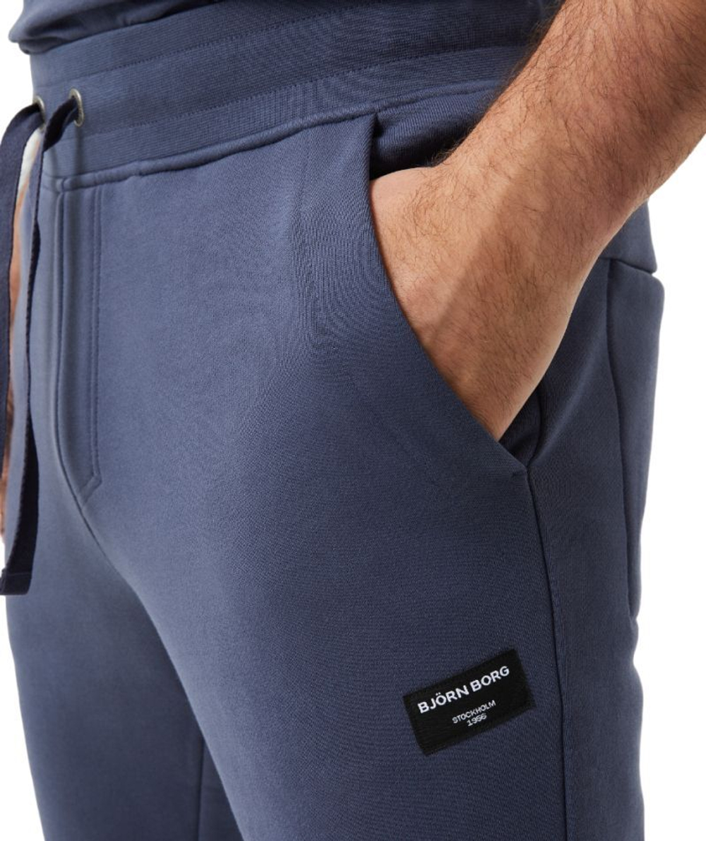 Мужские теннисные штаны Bjorn Borg Center Tapered Pants - odyssey grey