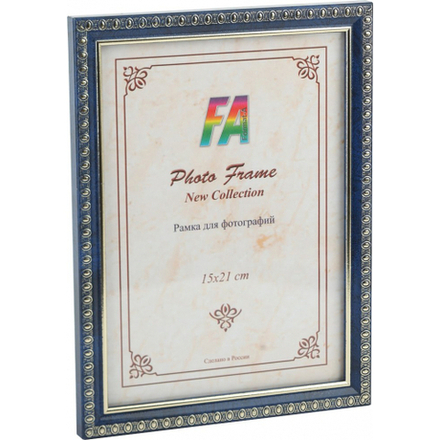 FA Рамка пластик Камея бирюза 10x15