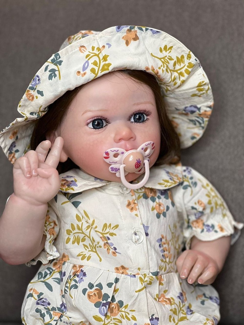 Кукла Реборн мягконабивная 60см в пакете (FA-343)