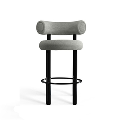 Полубарный стул Fat Wood 65cm Grey