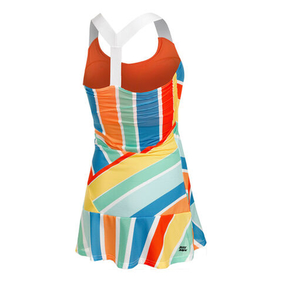 Женская теннисное платье BIDI BADU Paris 2in1 Dress Women - Multicoloured