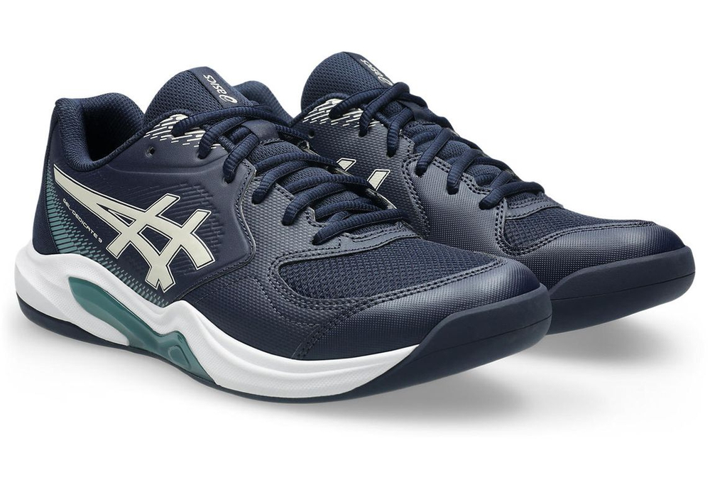 Мужские кроссовки теннисные Asics Gel-Dedicate 9 Indoor - midnight/oatmeal