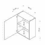 Кухонный гарнитур, 182х60х200, Кнок, KNOXHULT (КНОКСХУЛЬТ), белый