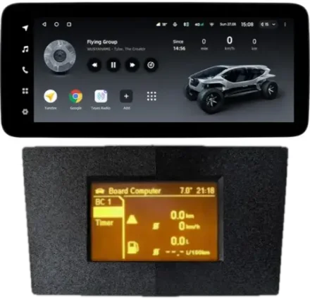 Магнитола для Opel Astra H (перенос БК вниз, 9 черная) - Teyes LUX ONE ROUND монитор 12.3" 2K QLED на Android 10, CarPlay, 4G SIM-слот
