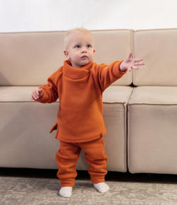 Флисовый костюм кипричный