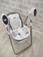 Стульчик для кормления - Электрокачели Sweet Baby Fiesta Gold Grey