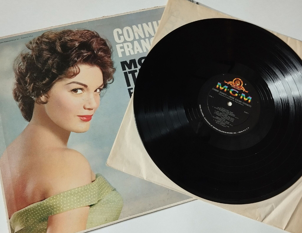 Винтажная виниловая пластинка LP Connie Francis More Italian Favorites (USA 1960)