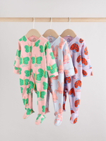 Комбинезон / Cлип для малышей Next F13-408, 3 шт., Розовый, Сиреневый