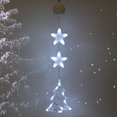 Фигура светодиодная «Елочка» 15*19 см (батарейки 3 ААА), 1 реж, Белый