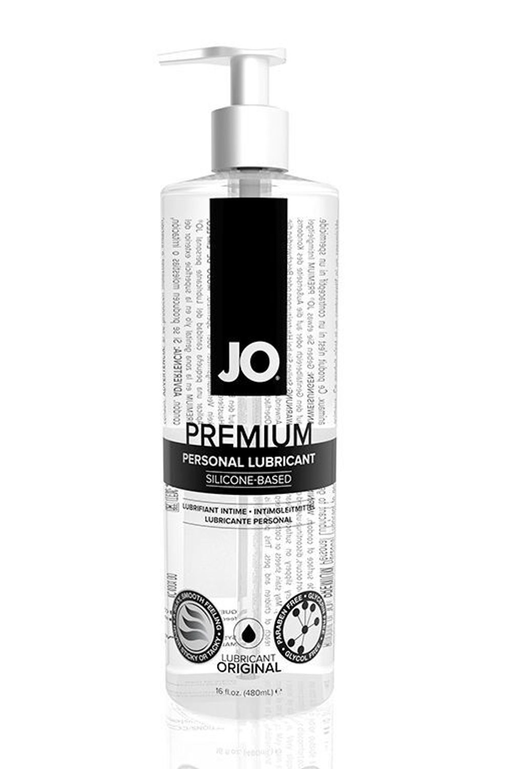 Нейтральный лубрикант на силиконовой основе JO Personal Premium Lubricant - 480 мл.