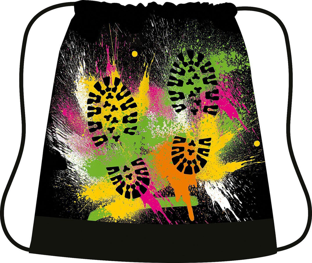 Сумка для сменной обуви цветная, ткань, дизайн 420/340 "Boots 2025" (Пчелка)