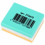 Ластик ЮНЛАНДИЯ "Square", 30х24х13 мм, прямоугольный, пастельные цвета ассорти, 272673