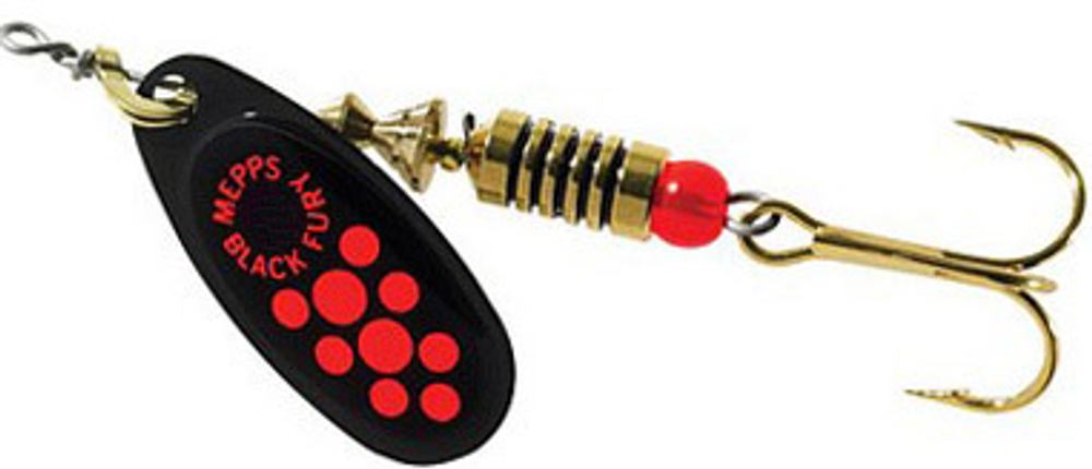 Блесна вращающаяся Mepps BLACK FURY 2, Black/Orange
