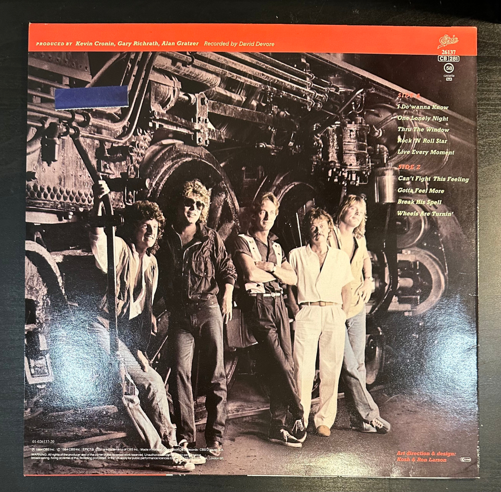 REO Speedwagon - Wheels Are Turnin' (Голландия 1984г.)