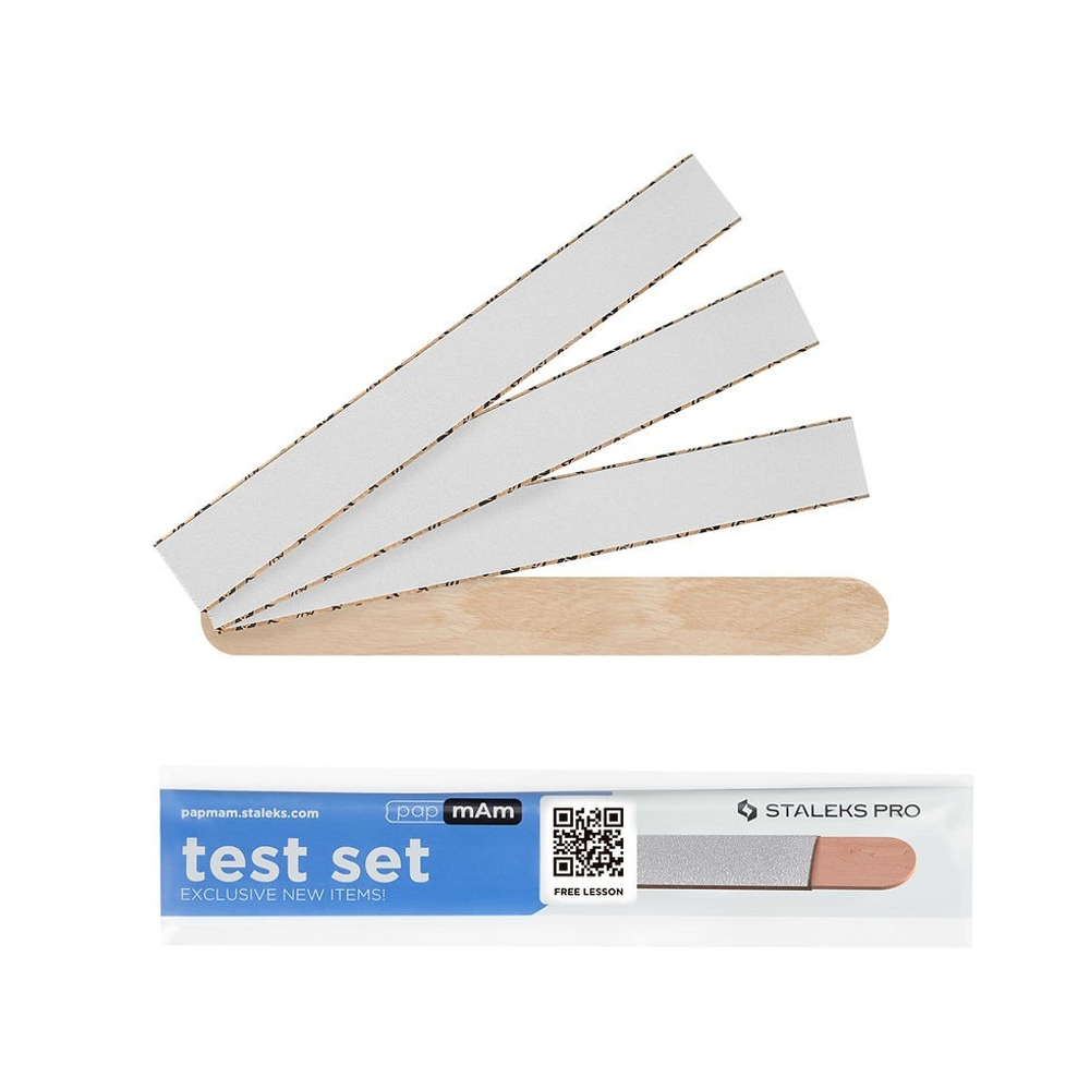 Staleks Test Set сменные файлы PapMam+деревянная пилка